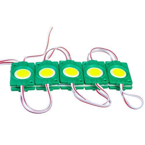 Фото Світлодіодний модуль COB 12 V зелений 1led 2.4 W коло IP65 1018224,