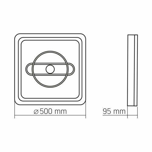 Фото LED світильник функціональний VIDEX DECORA 56W VL-CLD-995-CF 28277,