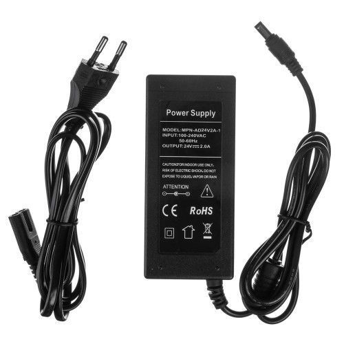 Фото Led блок питания 24V 2а 48Вт со штекером 1013388,