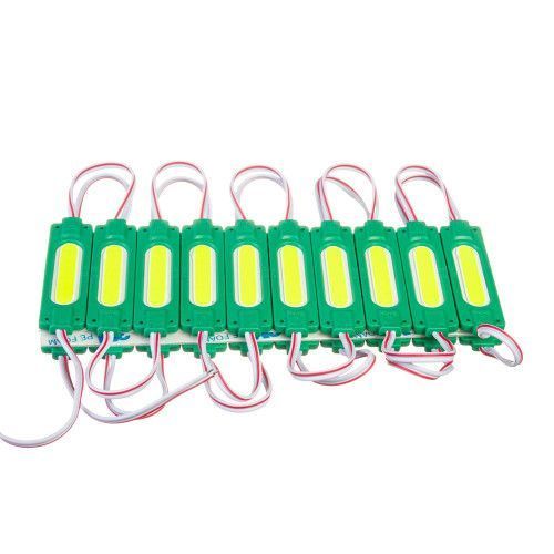 Фото Светодиодный модуль COB 12 V зеленый 1led 2W овальный IP65 1018218,