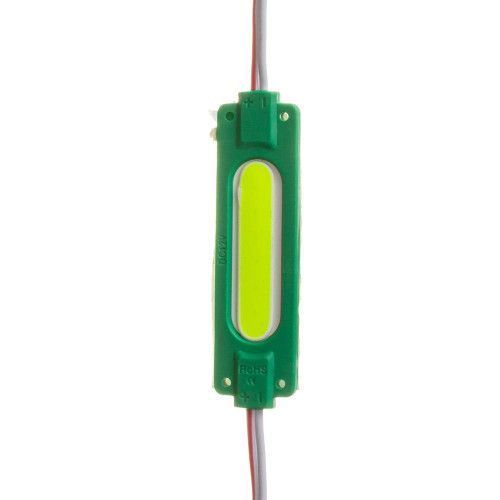 Фото Светодиодный модуль COB 12 V зеленый 1led 2W овальный IP65 1018218,