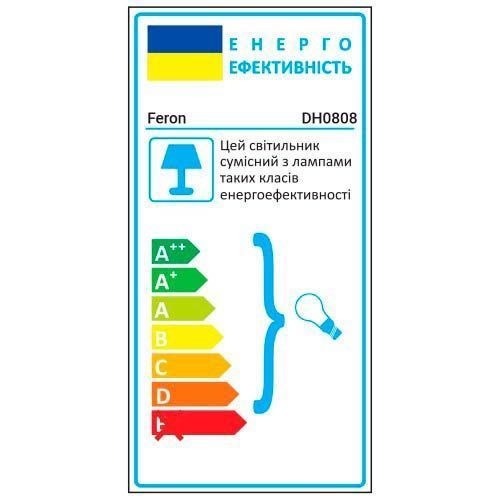 Фото Архитектурный накладной светильник Feron DH0808 под лампу черный 80636,