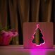Фото Светильник ночник ArtEco Light из дерева LED "Елка заснеженная" с пультом и регулировкой цвета, RGB 1021469, вид 6,