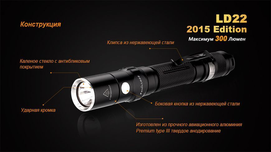 Фото Фонарь ручной Fenix LD22 G2 2015 LD22XPG2R52015,