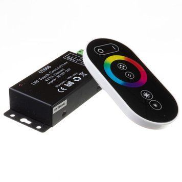 Фото LED контроллер светодиодный черный RGB 18А-216Вт, (6 кнопок) 1009677,
