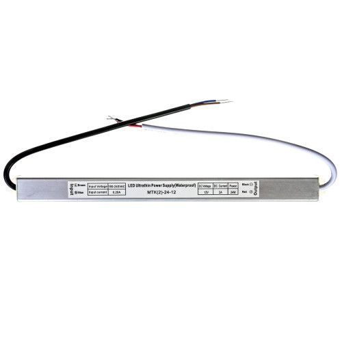 Фото Led блок живлення 12V 2A 24Вт IP65 SLIM 1013398,