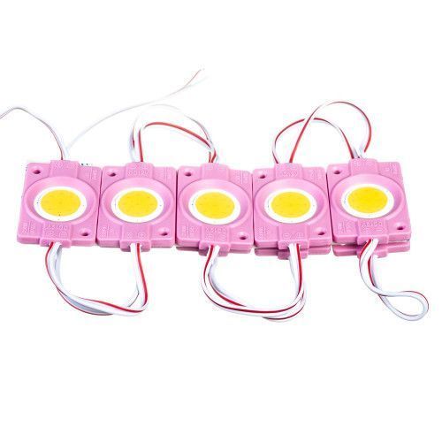 Фото Светодиодный модуль COB 12 V розовый 1led 2.4 W круг IP65 1018226,