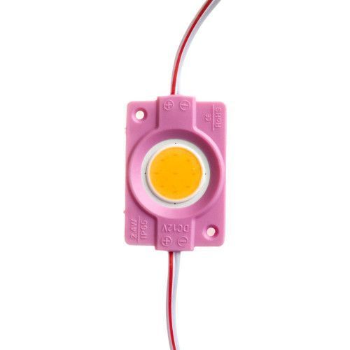 Фото Светодиодный модуль COB 12 V розовый 1led 2.4 W круг IP65 1018226,