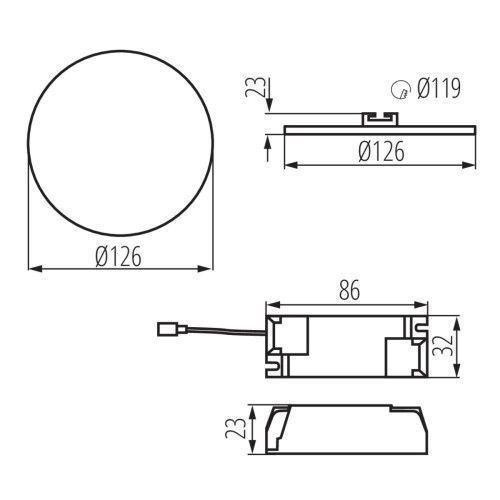 Фото Светильник типа downlight (направленного света) AREL LED 29585,