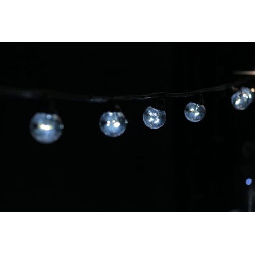 Фото Світлодіодна ретро-гірлянда лампочки Lumion Galaxy Bulb String 50 ламп чорний / білий холодний 10м 10051-NN,