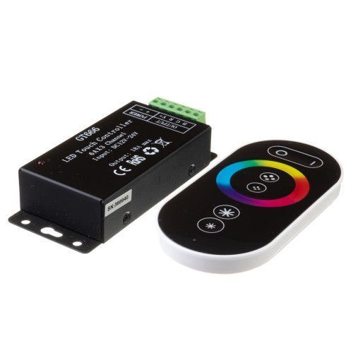 Фото LED контроллер светодиодный черный RGB 18А-216Вт, (6 кнопок) 1009677,