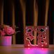 Фото Світильник нічник ArtEco Light з дерева LED "Кіт та рибки" з пультом та регулюванням кольору, подвійний RGB 1020352, вид 2,