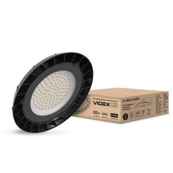 Фото LED светильник высотный ХайБэй VIDEX 100W 5000K черный 25272,