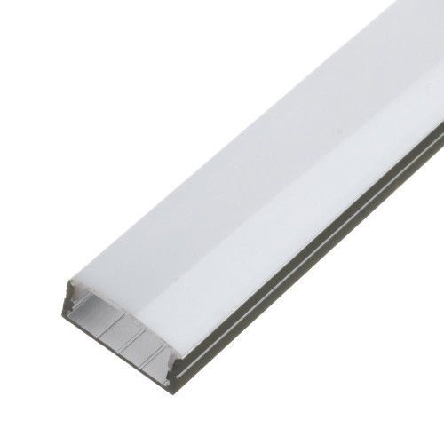 Фото LED профиль накладной ЛП-10 (23х10мм) 2м с полуматовым рассеивателем в комплекте 1017977,