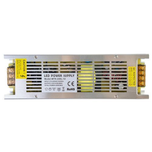 Фото Led блок питания 12V 20A 240Вт IP20 LONG 1013381,