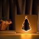 Фото Светильник ночник ArtEco Light из дерева LED "Елка заснеженная" с пультом и регулировкой света, цвет теплый белый 1021468, вид 2,