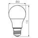 Фото Лампа IQ-LEDDIM A60 7,3W-NW E27 806lm 4000K Kanlux 33723 33723, вид 2,