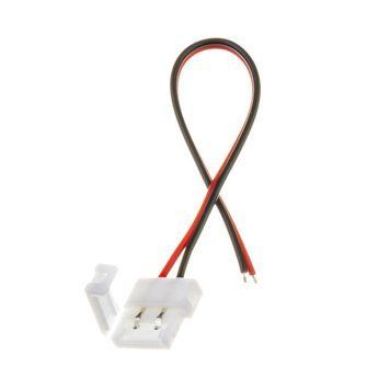 Фото Коннектор для светодиодной ленты 12V 8mm провод/зажим. 1012396,