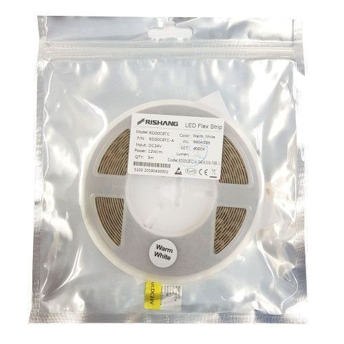 Фото Светодиодная лента RISHANG 2835-128-IP20-NW-10-24 RD00C8TC-A 4000K CRI90 10535,