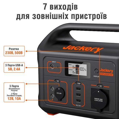 Фото Портативна електростанція Jackery Explorer 500 Explorer-500,