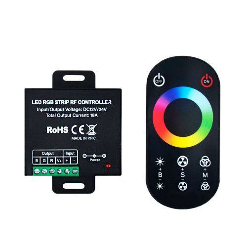 Фото LED Контролер RGB RF 18А DC12-24V Радіо - Сенсорний 8 кнопок 1022727,