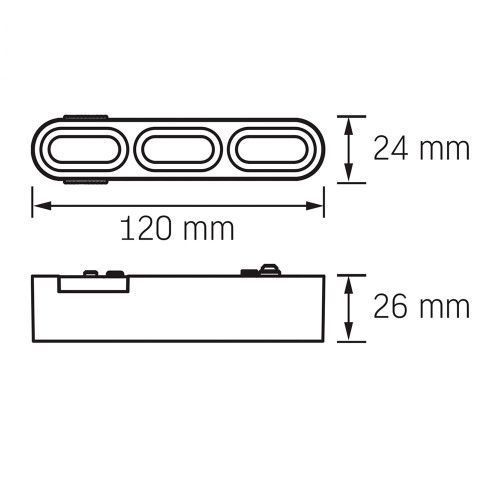 Фото Світильник магнітний трековий VIDEX LD13B 5.5W 4000K 48V Black 28019,
