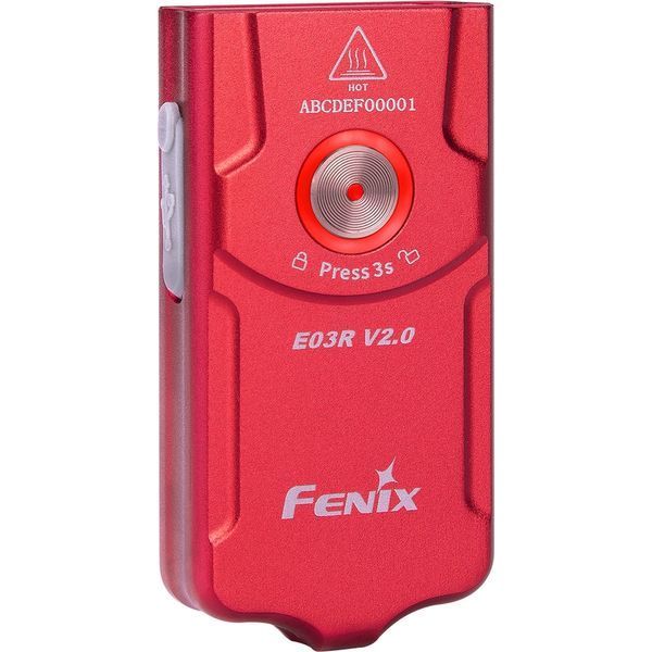 Фото Фонарь наключительный Fenix E03R V2.0, красный E03RV20RED,