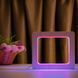 Фото Светильник ночника ArtEco Light с дерева LED "Квадрат" с пультом и регулировкой цвета, двойной RGB 1021449, вид 2,