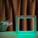 Фото Светильник ночника ArtEco Light с дерева LED "Квадрат" с пультом и регулировкой цвета, двойной RGB 1021449, вид 4,
