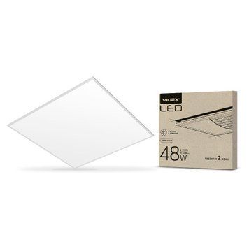 Фото LED панель VIDEX 48W 6000K матова 2шт/упак 25464,