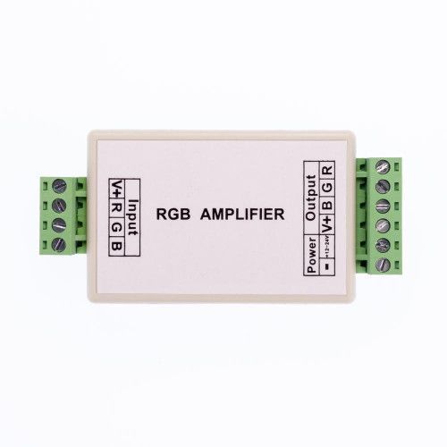 Фото LED підсилювач світлодіодний RGB 12А-144Вт (пластик) 1009385,