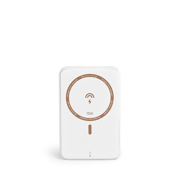 Фото Повербанк з бездротовою зарядкою 10000mAh VIDEX VPB-331 PD20W White 28294,