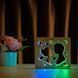 Фото Світильник нічник ArtEco Light з дерева LED "Поцілунок" з пультом та регулюванням кольору, подвійний RGB 1020452, вид 4,