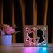 Фото Світильник нічник ArtEco Light з дерева LED "Поцілунок" з пультом та регулюванням кольору, подвійний RGB 1020452, вид 7,