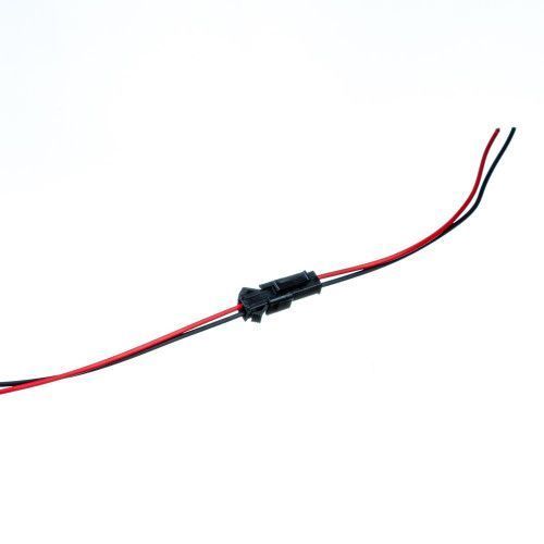 Фото Комплект коннекторів для світлодіодної стрічки тато мама 12V 2pin чорний з затиском 1016320,