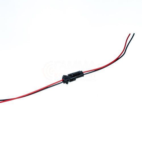 Фото Комплект коннекторів для світлодіодної стрічки тато мама 12V 2pin чорний з затиском 1016320,