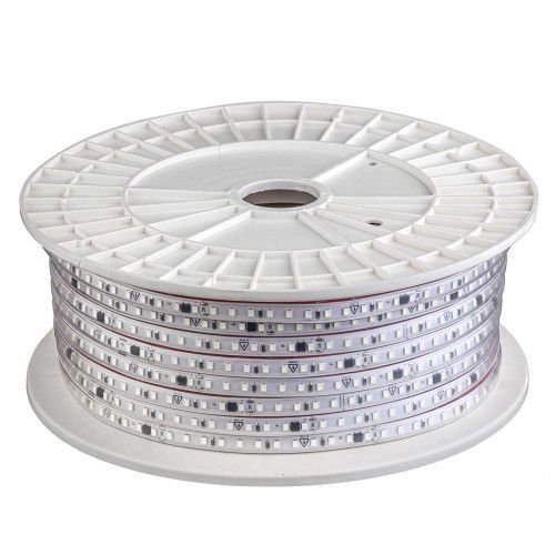 Фото Светодиодная лента синяя 220V герметичная AVT smd2835 120LED/м 9Вт/м IP65 11х5.5mm 1022490,