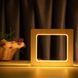 Фото Світильник нічник ArtEco Light з дерева LED "Квадрат" з пультом та регулюванням світла, колір теплий білий 1021447, вид 2,