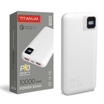 Фото Повербанк 10000mAh TITANUM WQ55 22.5W White 28289,