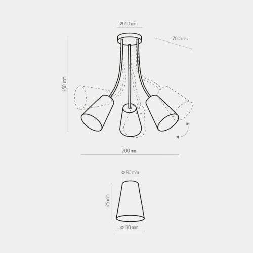 Фото Люстра TK-Lighting wire silver 3241 срібло 3241,