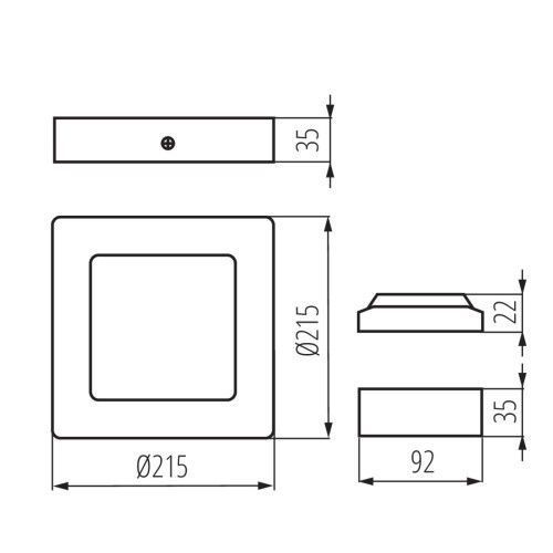 Фото Светильник типа downlight (направленного света) KANTI V2LED 33555,