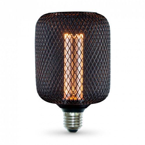 Фото LED лампа VIDEX Filament VL-DBMC100162 4W E27 1800K Black Chainmail style 27617,