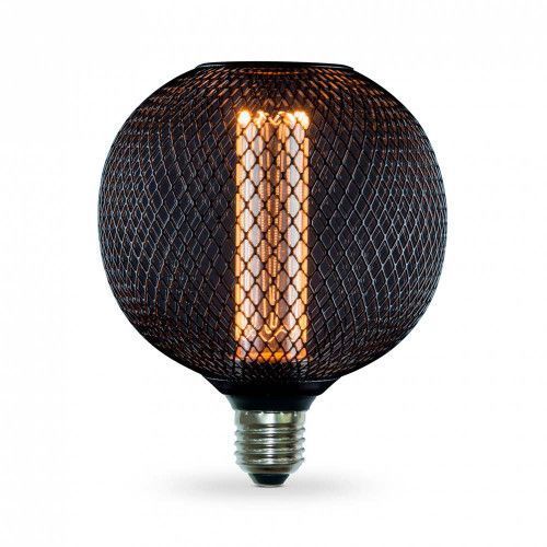 Фото LED лампа VIDEX Filament VL-DBMC125150 4W E27 1800K Black Chainmail style 27615,