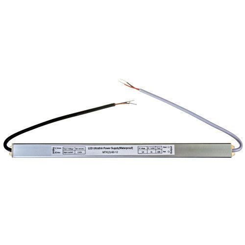 Фото Led блок живлення 12V 5A 60Вт IP65 SLIM 1013427,