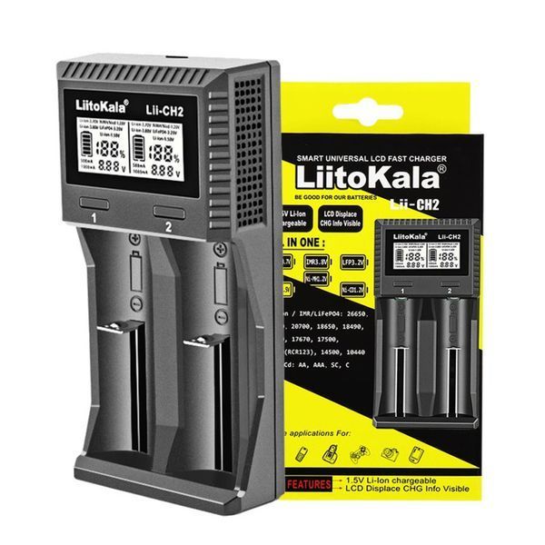Фото Універсальний зарядний пристрій LiitoKala Lii-CH2 5V 2A на 2 канали Lii-CH2,