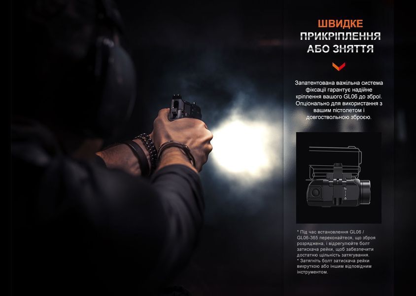 Фото Фонарь к пистолету Fenix GL06 GL06,