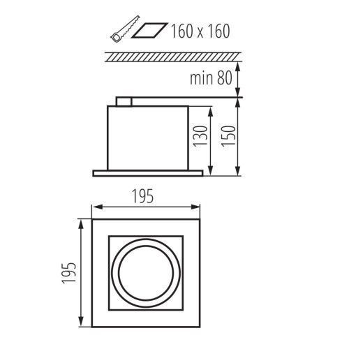 Фото Светильник типа downlight (направленного света) MATEO ES 32930,