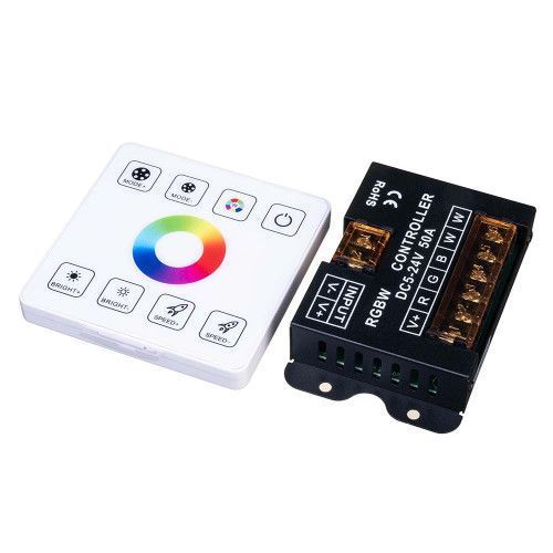 Фото LED Контроллер RGBW RF 50А DC5-24V Радио - Сенсорная панель 8 кнопок 1022731,